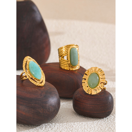 Emerald Oval Statement Ring