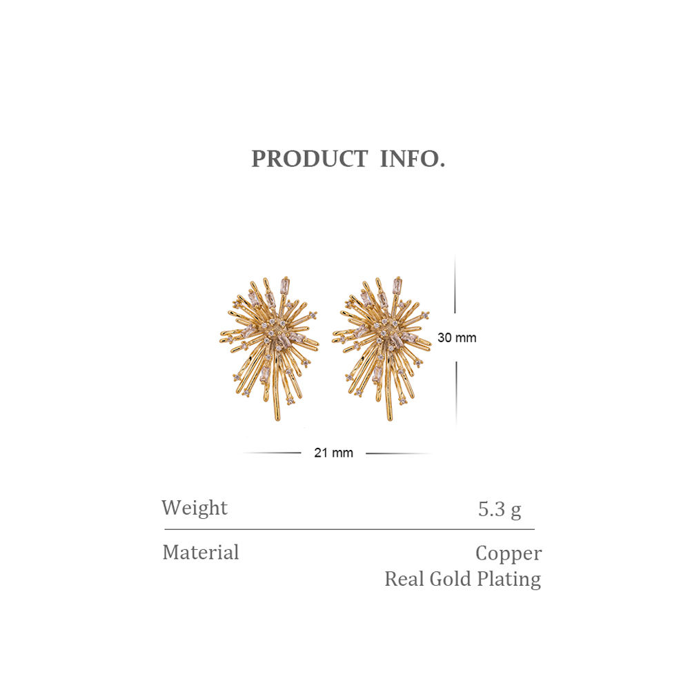 Celeste Starburst Stud Earrings