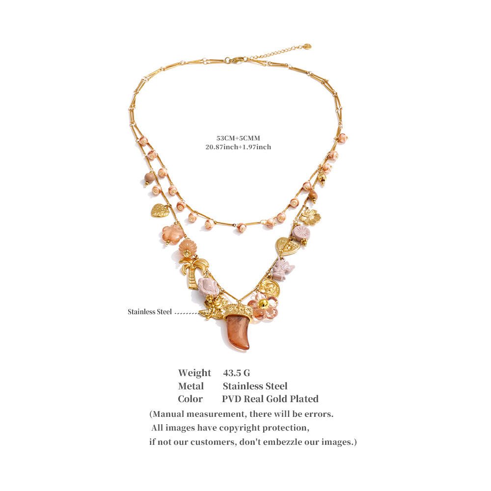 Blush Oasis Charm Necklace
