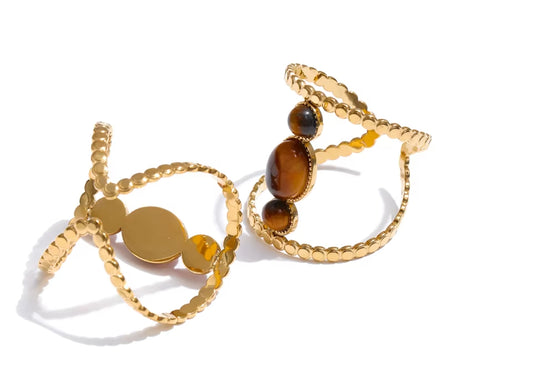 The Terracotta Trio Caged Ring