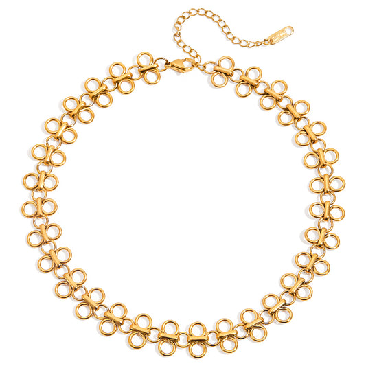 Daisy Chain Gold Choker Necklace