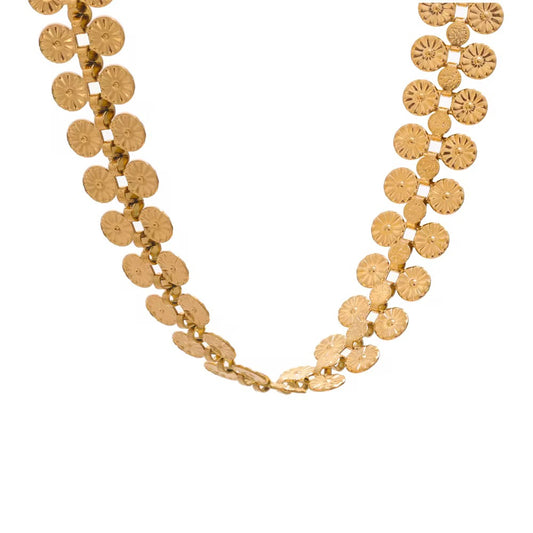 Helios Disc Choker Necklace