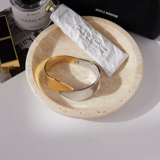 Horizon Two-Tone Statement Bangle