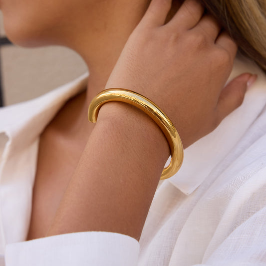 Lumina Bold Gold Open Bangle
