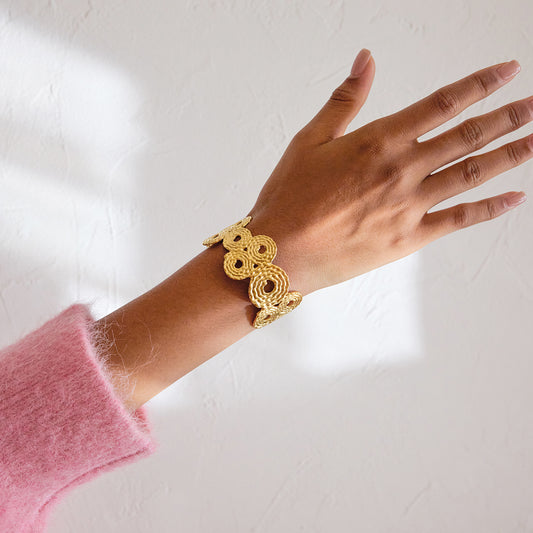 Sculptural Textured Cuff