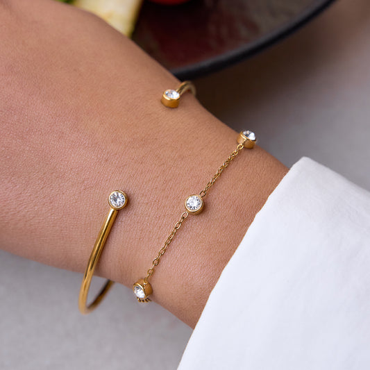 The Constellation Bangle & Chain Set