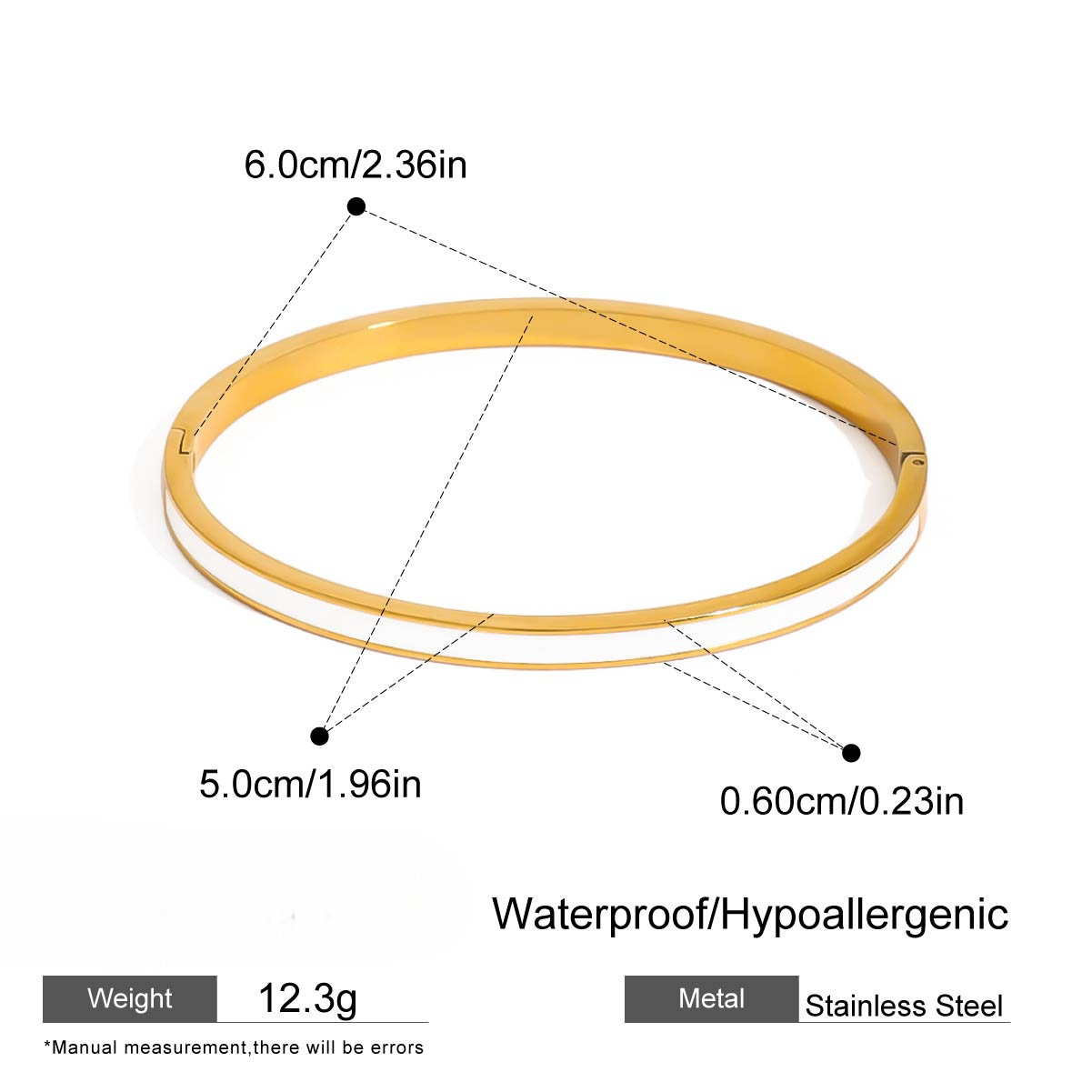Minimal Gold Hinged Bangle