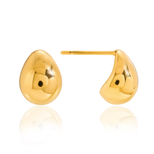 Artisan Gilded Spiral Hoops
