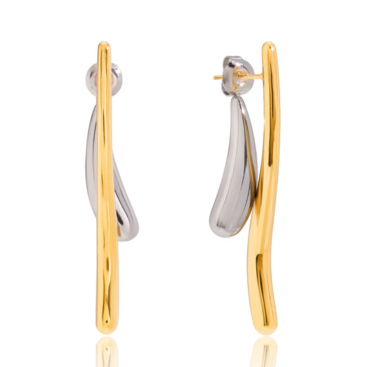 Gilded Horizon Drop Studs