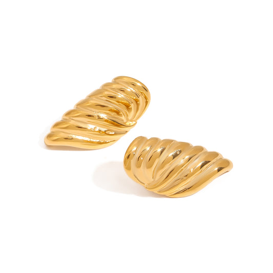 Chunky Twisted Dome Earrings