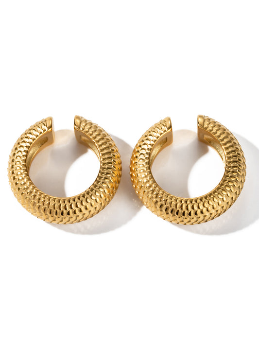 Textured Half‑Hoop Ear Cuff