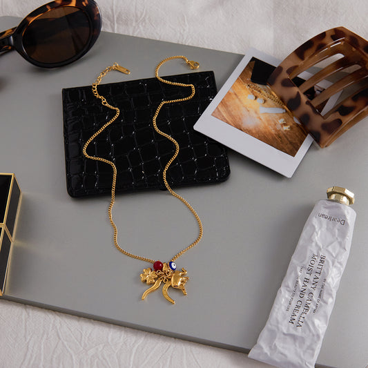 Gold Charm Pendant Necklace