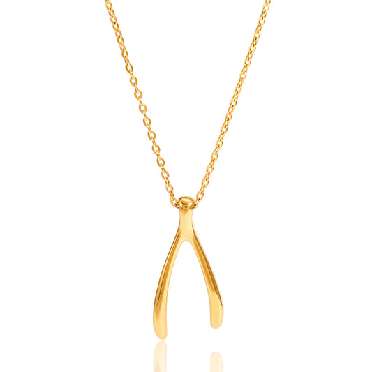 Wishbone Pendant Necklace
