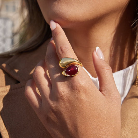 The "Aura" Sculptural Bypass Ring