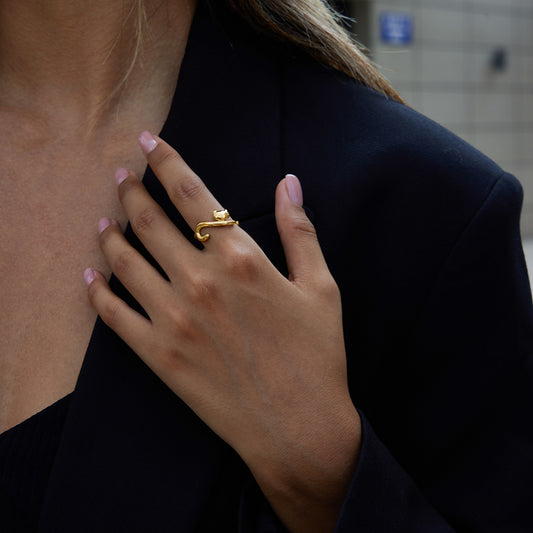 Adjustable Minimal Cat Ring