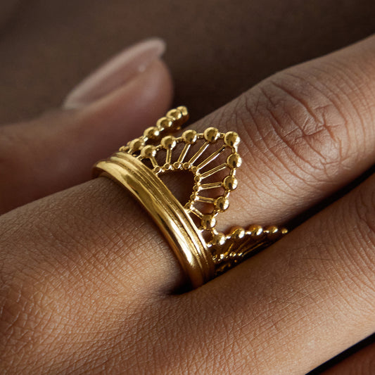 Regal Crown Statement Ring