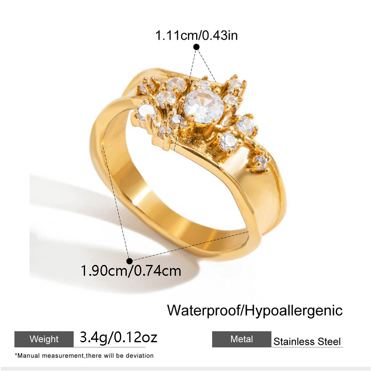 Cluster Crown Band Ring