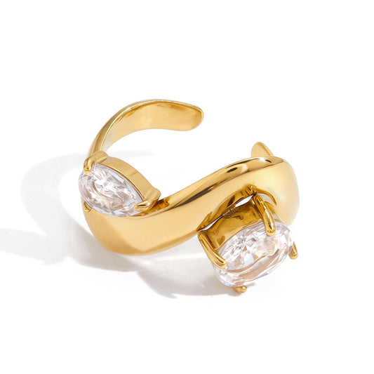 Unity Double-Stone Statement Ring