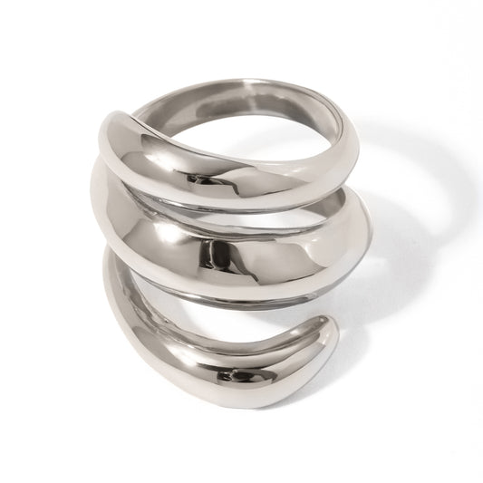 Argentum Fluid Wrap Ring