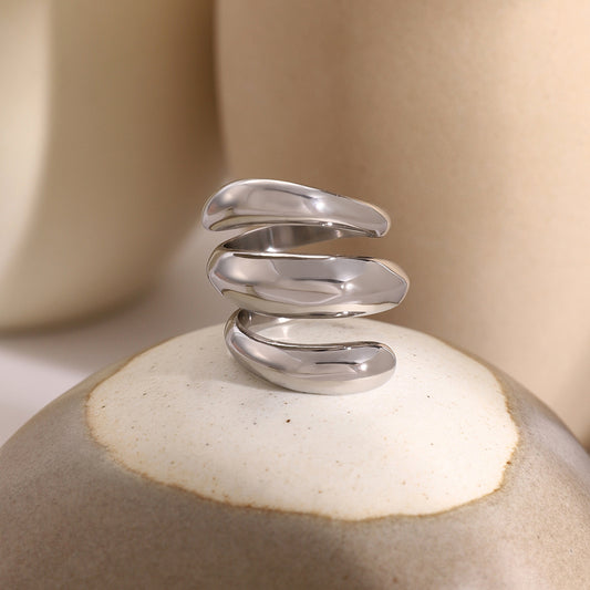 Argentum Fluid Wrap Ring