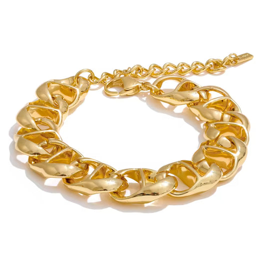 Heavy-Gauge Anchor Link Bracelet