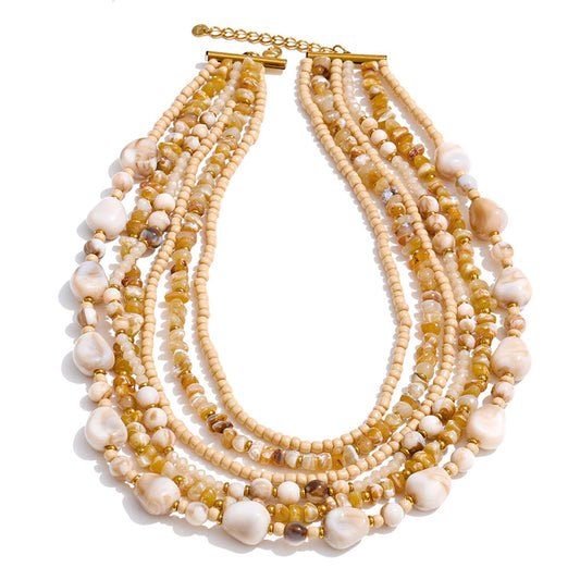 The Amber Harvest Multi-Strand Necklace