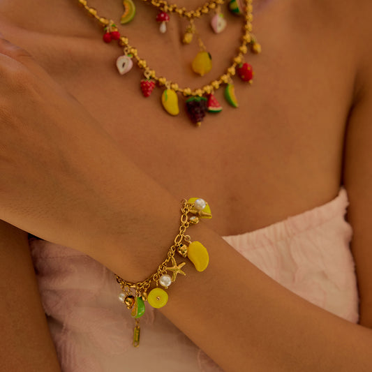 Citrus Beach Charm Bracelet