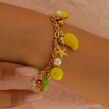 Citrus Beach Charm Bracelet