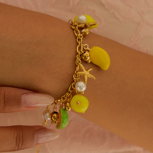 Citrus Beach Charm Bracelet