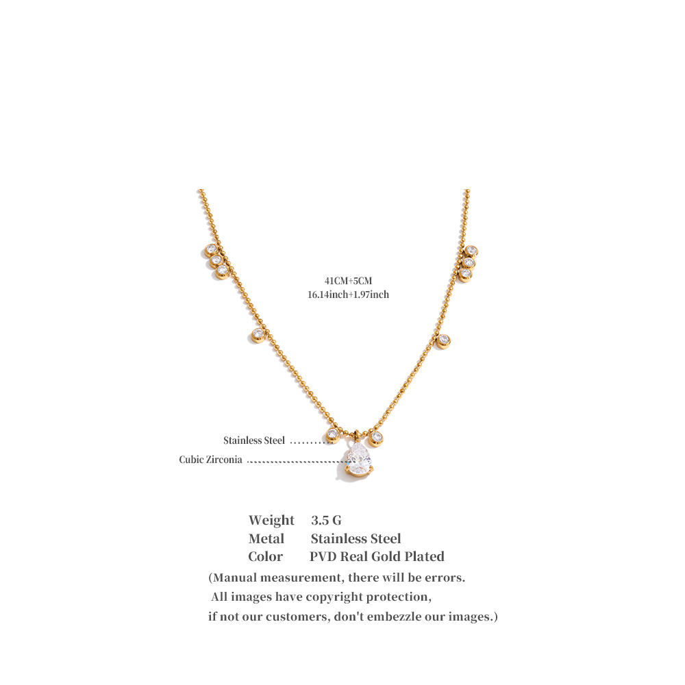Cubic Zirconia Pendant Necklace