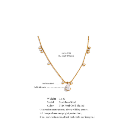 Cubic Zirconia Pendant Necklace