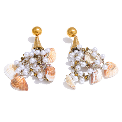 Pearls Natural Shell Earrings