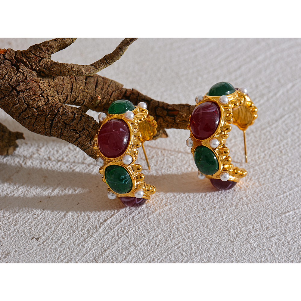 The Sterling Calla Hoops