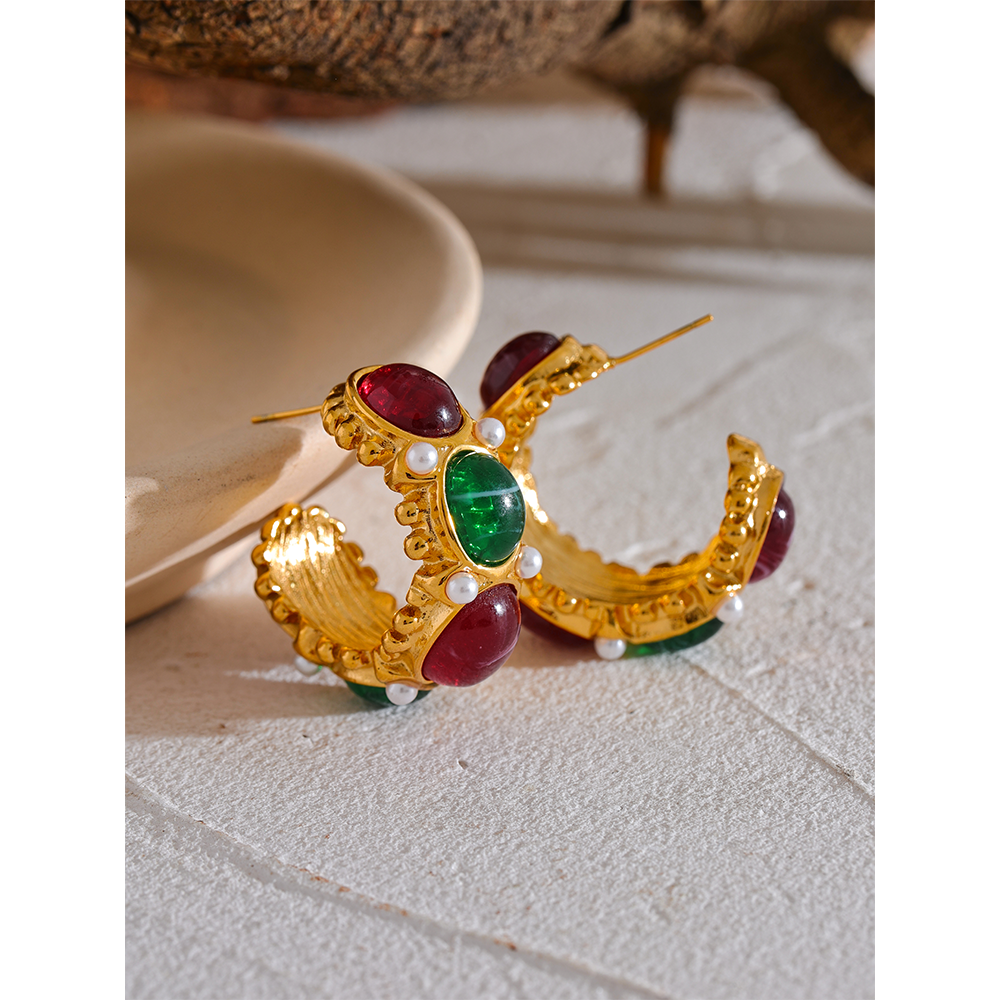 The Sterling Calla Hoops