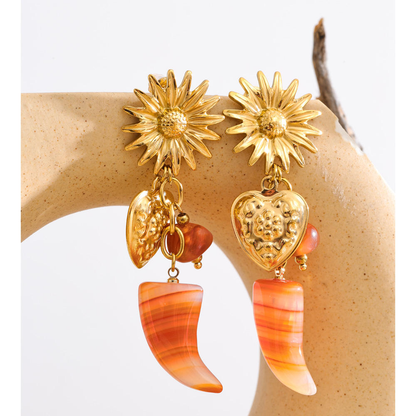 The Solis Heart Charms