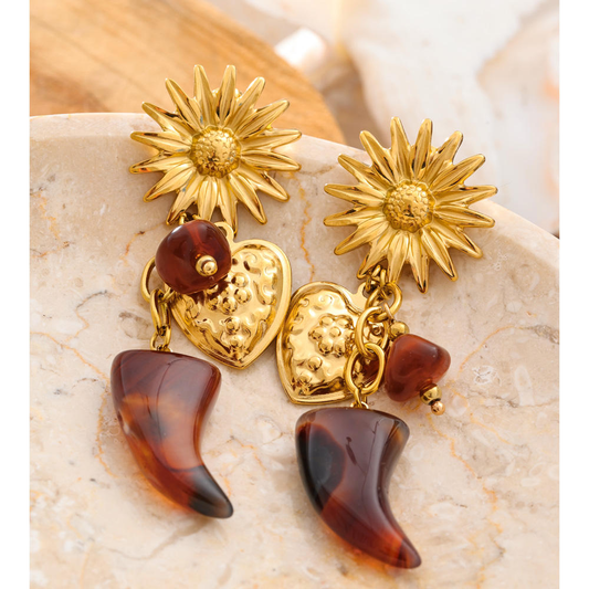 The Solis Heart Charms