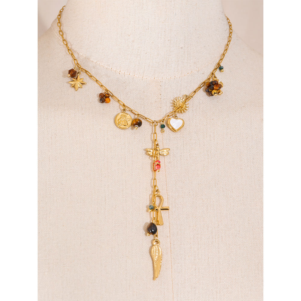 The Lyra Petal Drop Necklace