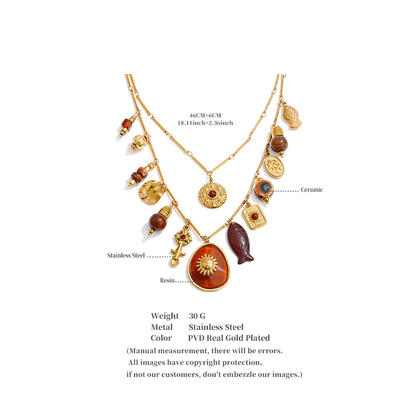 The Cipher Coil Drop Necklace