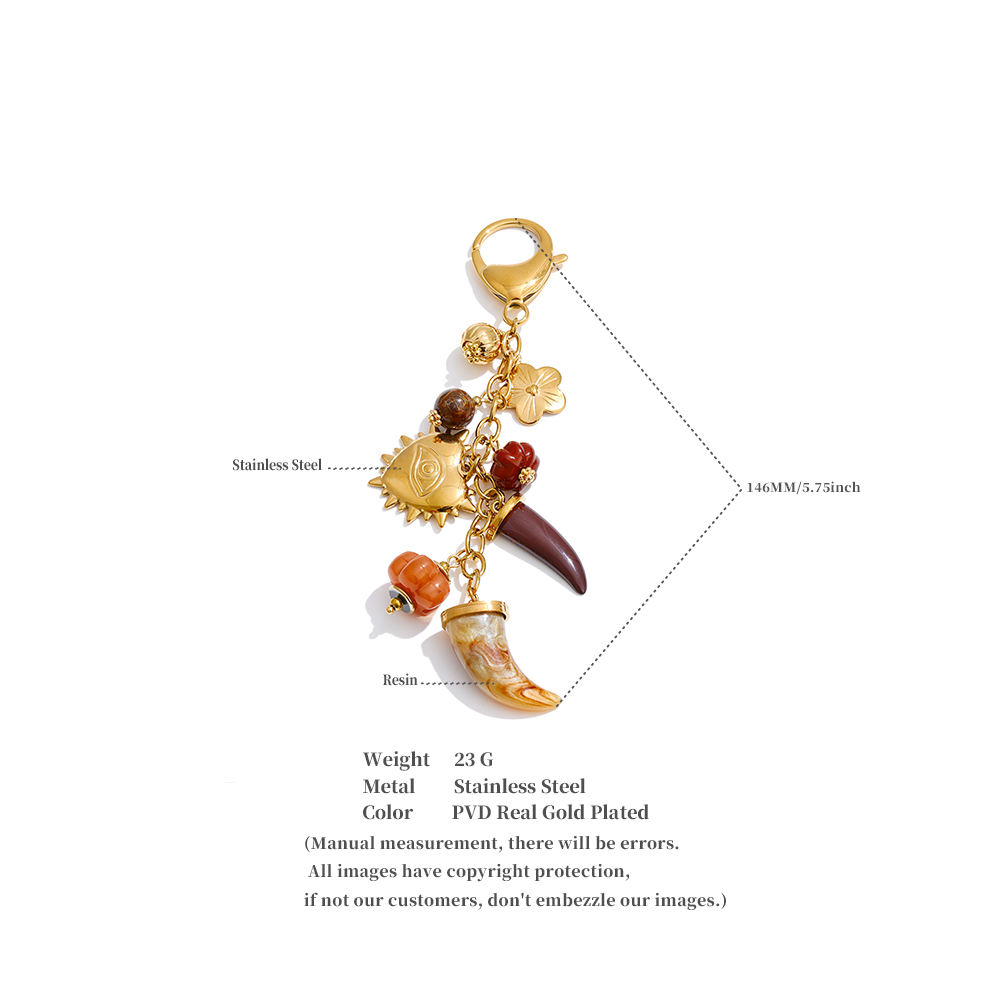 Golden Charm Talisman Bag Charm