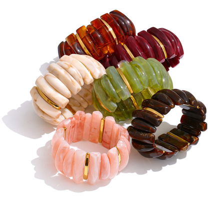 Amber Twist Stretch Bracelet