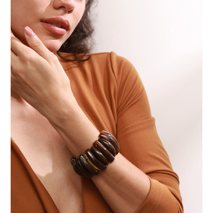 Amber Twist Stretch Bracelet