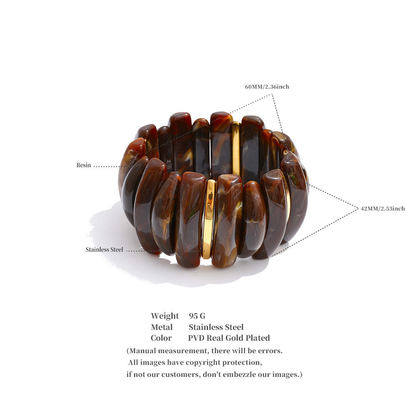 Amber Twist Stretch Bracelet