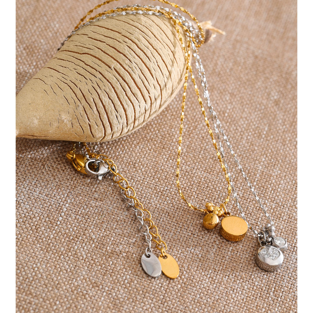 Celeste Heart Charm Necklace
