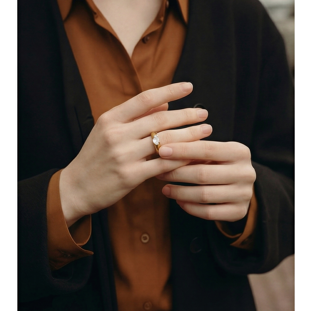 Celeste Solitaire Ring