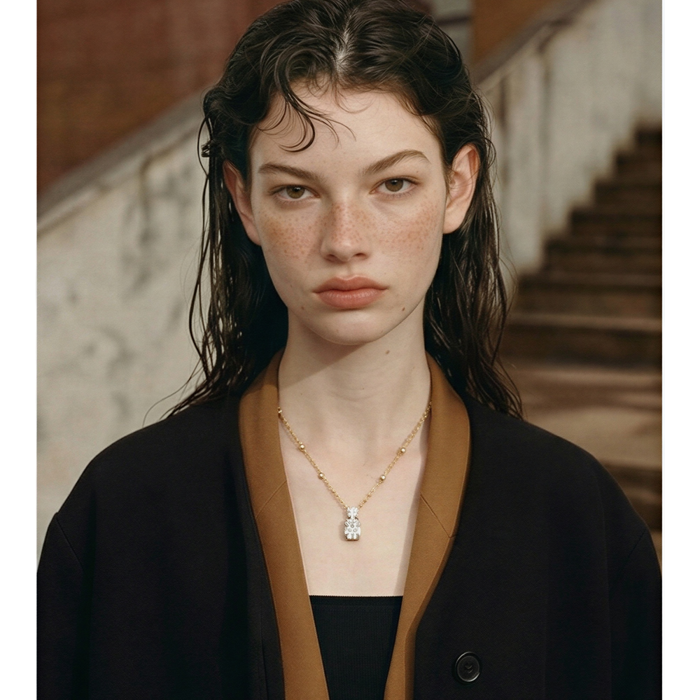 Celeste Solitaire Necklace