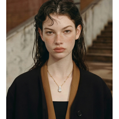 Celeste Solitaire Necklace