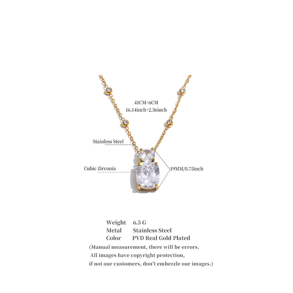 Celeste Solitaire Necklace