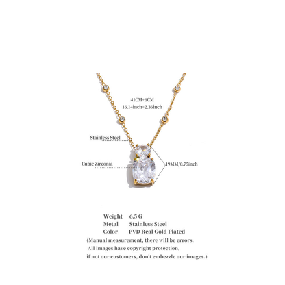 Celeste Solitaire Necklace