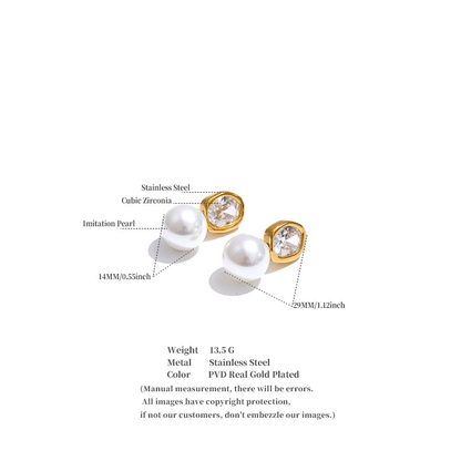 Pearl Radiance Drop Earrings