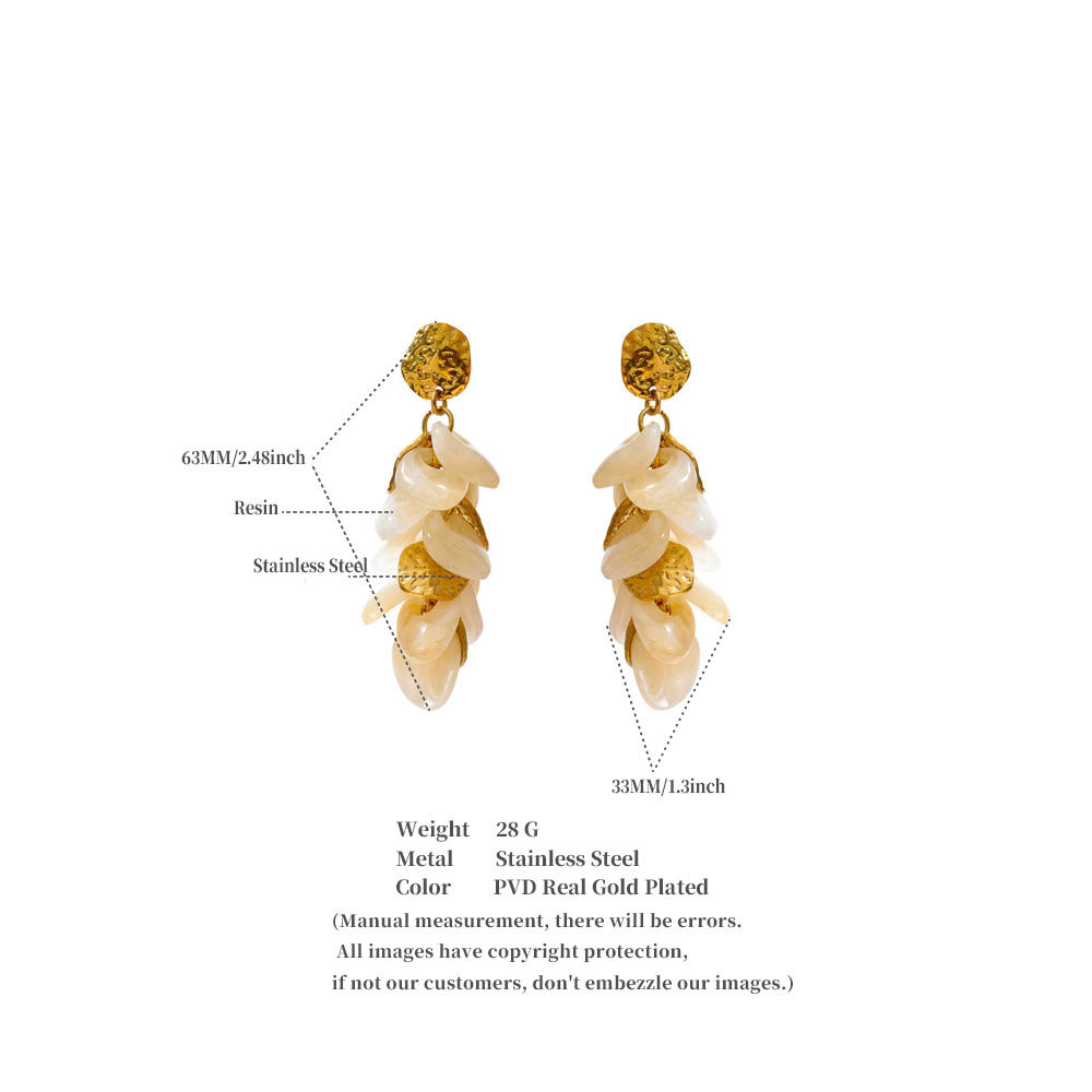 Ivory Cascade Statement Earrings